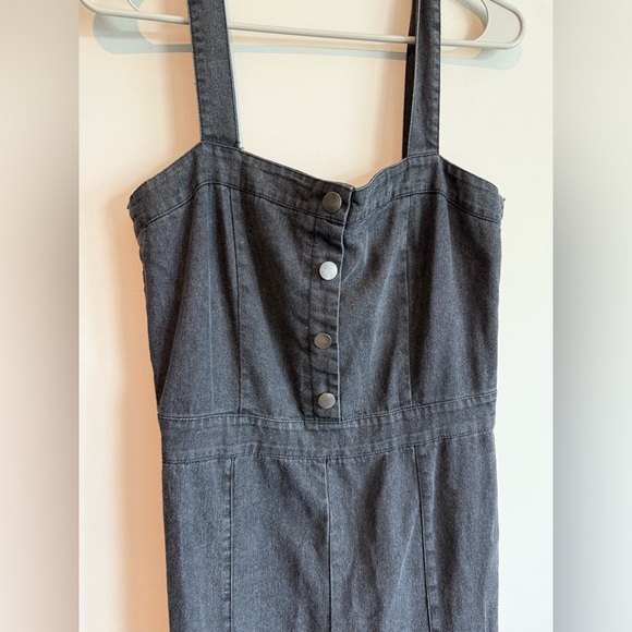 Denim by Jealous Tomato Black Y2K Flare Leg Jumpsuit - Picture 5 of 14